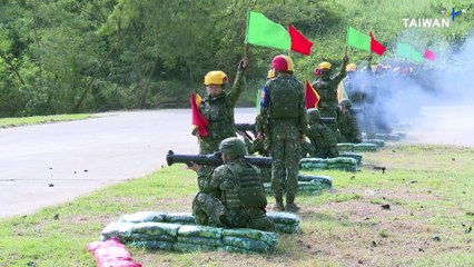 Taiwan's Conscripts Train With Kestrel Rocket Launcher