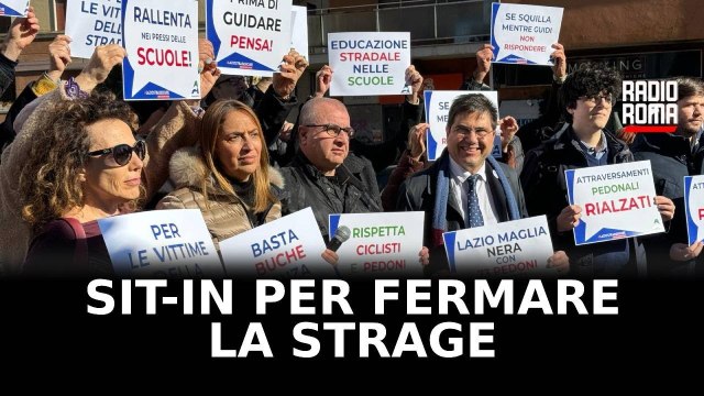 Incidenti stradali a Roma, sit in per fermare la strage