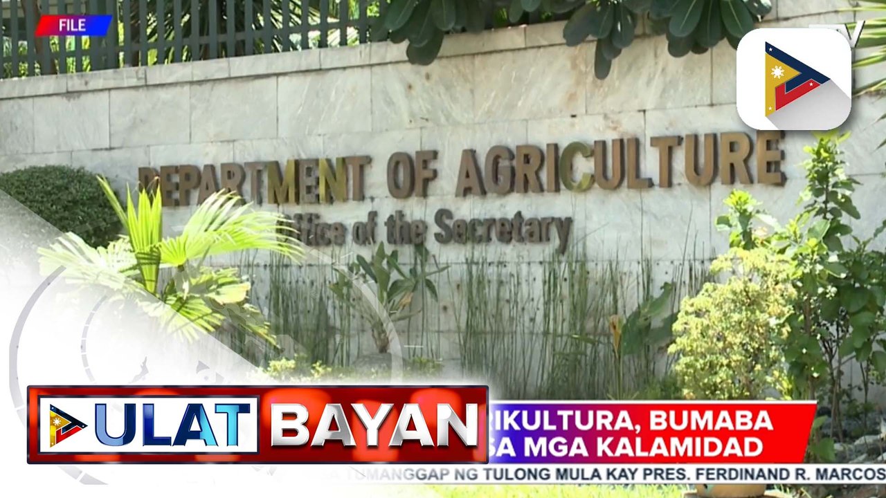 Halaga ng produksyon sa agrikultura, bumaba dahil sa mga nagdaang bagyo ayon sa D.A.; Pag-agapay sa mga apektadong magsasaka at mangingisda, patuloy