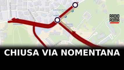 Chiusa via Nomentana e traffico deviato
