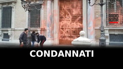 Condanne agli attivisti che hanno imbrattato il Senato
