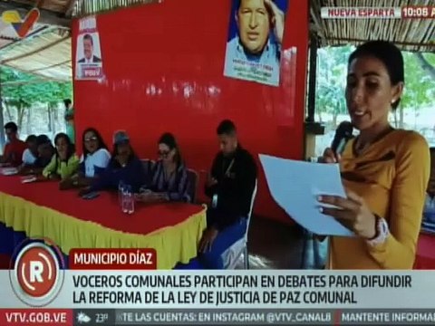 Voceros comunales impulsan reforma de la Ley de Justicia de Paz Comunal en Nueva Esparta