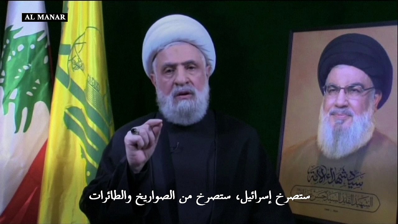 قاسم: لا يوجد مكان في الكيان الإسرائيلي ممنوع على الطائرات والصواريخ