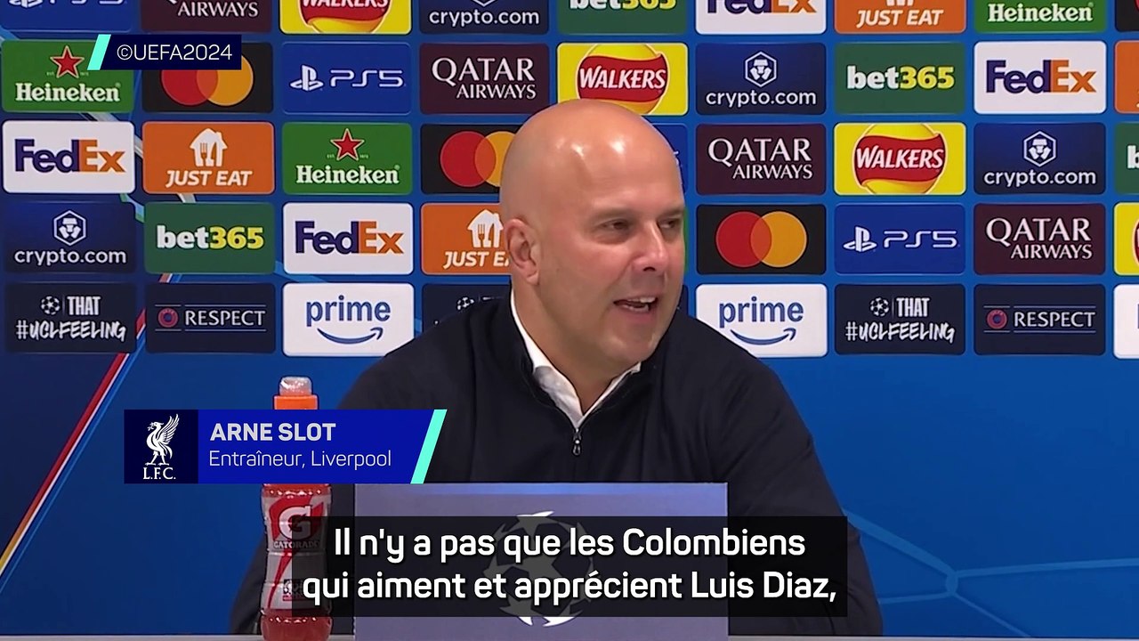 Slot : "Je ne suis pas amoureux de Luis Díaz, mais je l'aime beaucoup !"