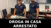 Fondi, un kg di droga in casa, arrestato