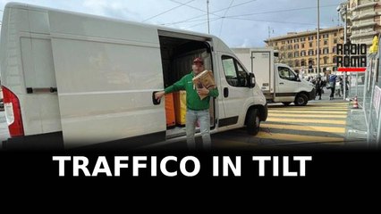 Traffico in tilt per i corrieri: 25mila al giorno a Roma
