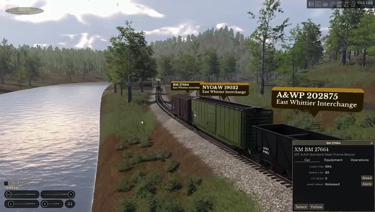 Den Wagons ein wenig Freilauf gewähren. | Railroader | Ep. 63