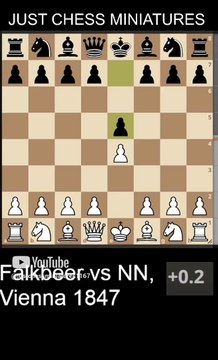 Ernst Falkbeer wins with the Legal checkmate