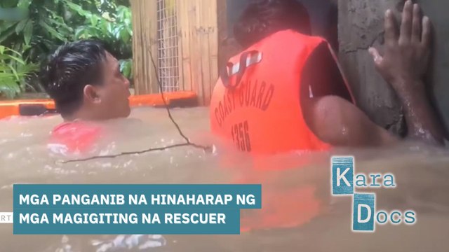 Dalawang rescuer sa Camarines Sur, buwis-buhay ang pagsagip sa mga residente | Kara Docs