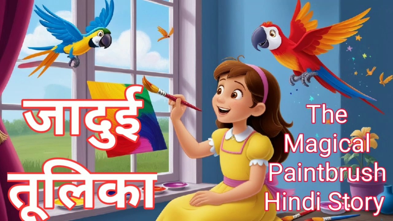 The Magical Paintbrush Hindi Story, Hindi Best stories, Very Nice Story , Bedtime Stories, ♥️🌝🌜👍🏻🌺🌸