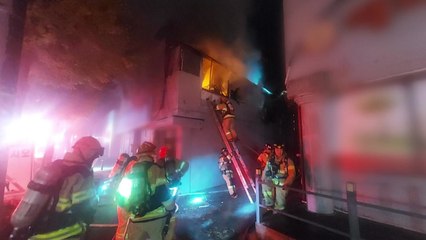 전북 익산 상가주택에서 불...5명 대피 / YTN