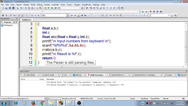 Learn Programming Technique C to Master Skills - Tenth Program of Function (Use of Different Datatypes)