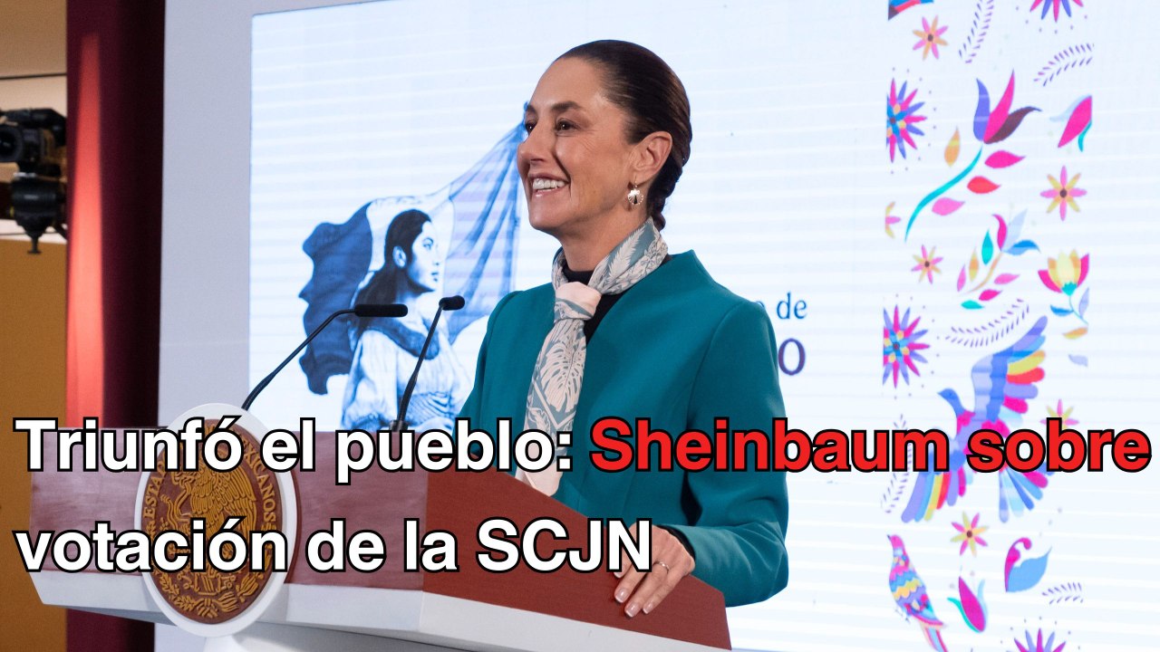 La elección de jueces y ministros va; “triunfó el pueblo”: Sheinbaum