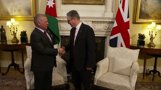 Starmer meets King Abdullah II of Jordan at No 10