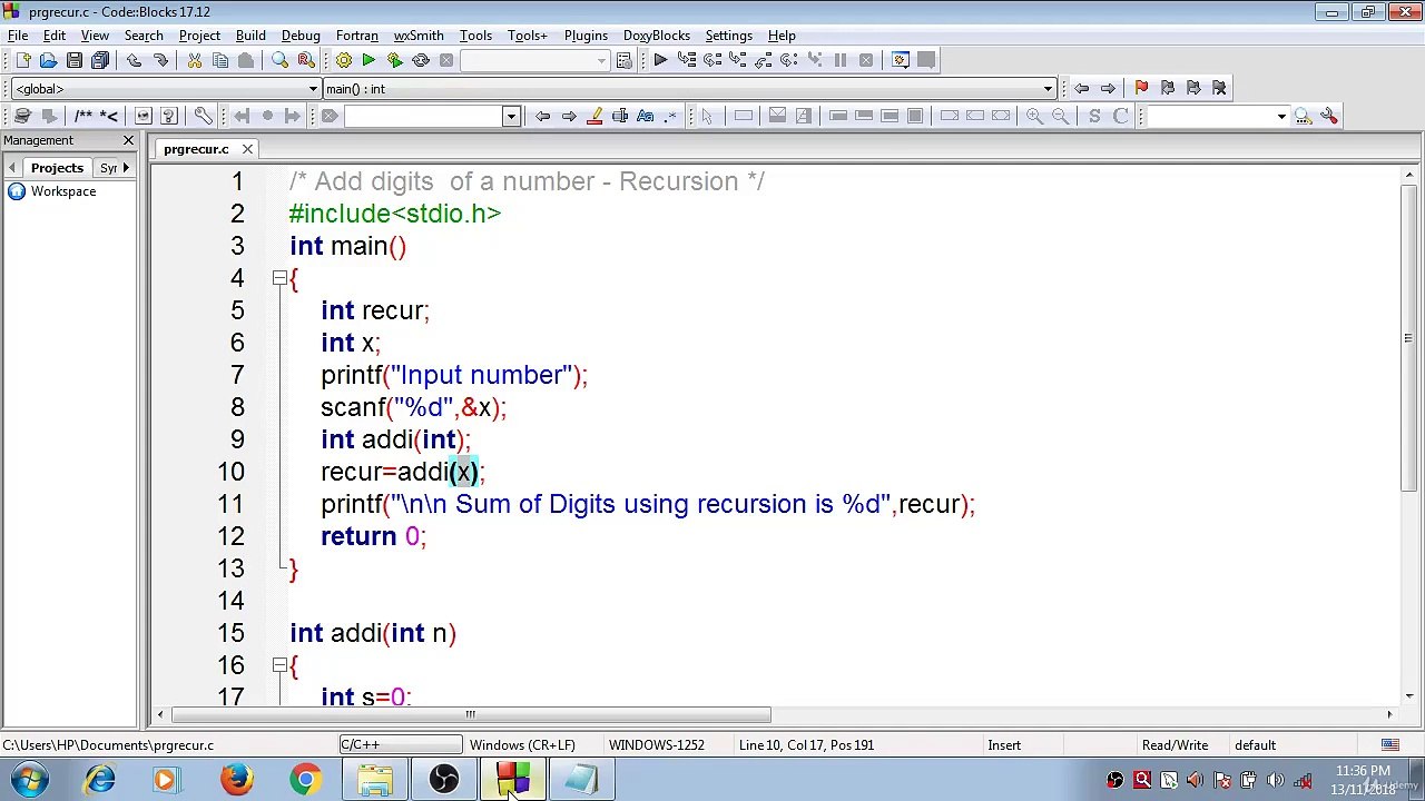 Learn Programming Technique C to Master Skills - Program of Recursion