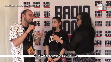 Alda al Primo Maggio 2024 - Backstage di Radio Roma