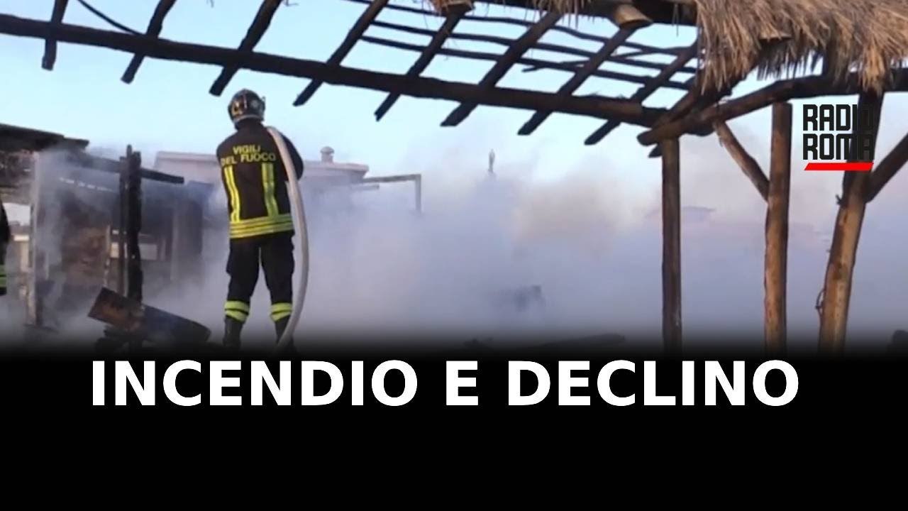 Incendio e declino allo stabilimento La Casetta di Ostia
