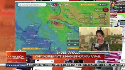 Huracán Rafael de categoría II se dirige a Cuba