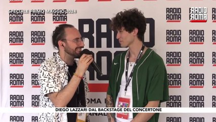 Diego Lazzari al Primo Maggio 2024 - Backstage di Radio Roma