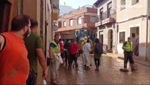 Labores de limpieza en las calles de Paiporta, Catarroja y Benetúser una semana después de la DANA
