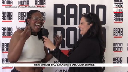 Lina Simons al Primo Maggio 2024 - Backstage di Radio Roma