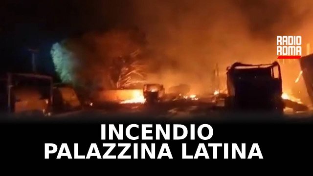 Incendio in palazzina Latina, sgomberate 10 famiglie