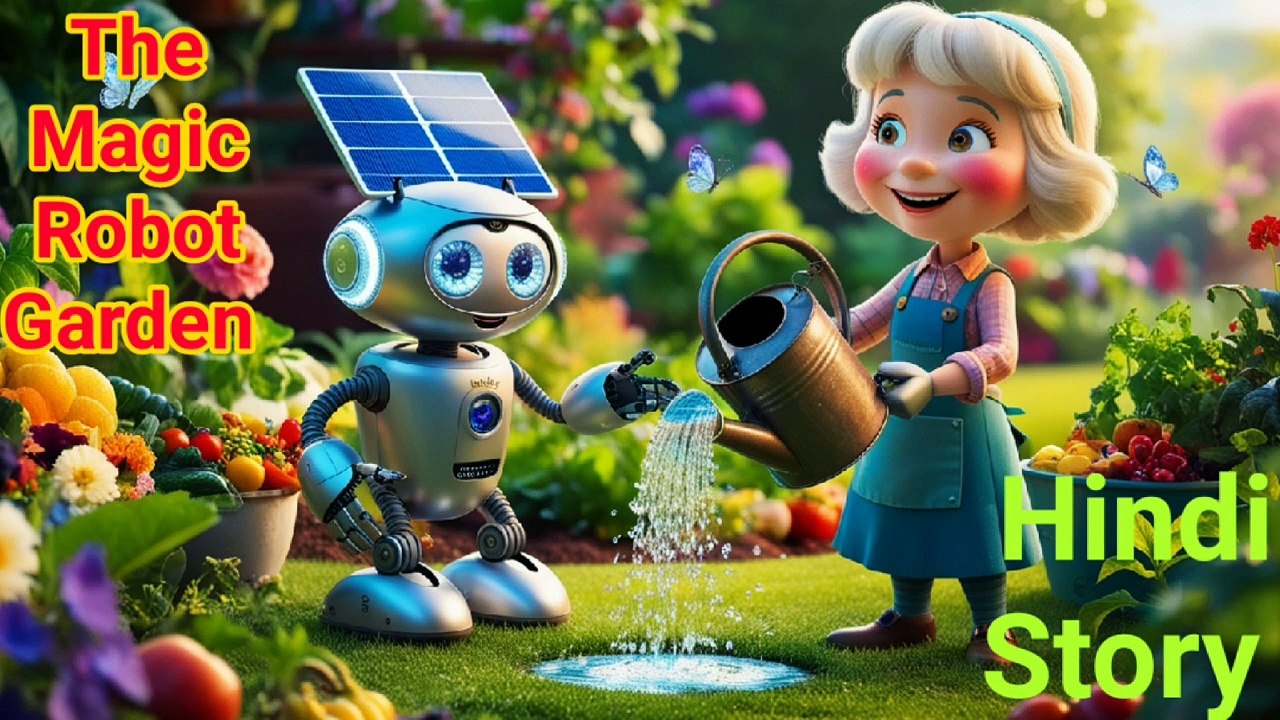 The Magic Robot Garden Hindi Story, Hindi Best stories, Very Nice story, Bedtime Stories, ♥️🌝🌜