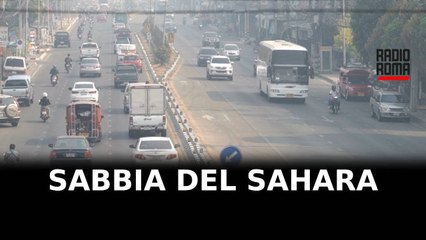 A Roma nell'aria la sabbia del Sahara