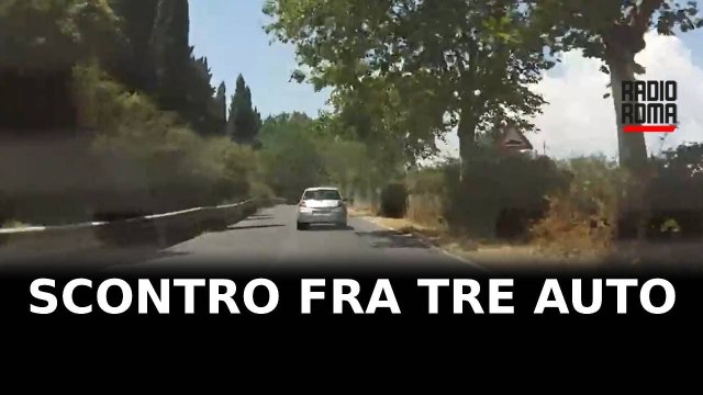Scontro fra tre auto sulla Braccianese, bimba ferita