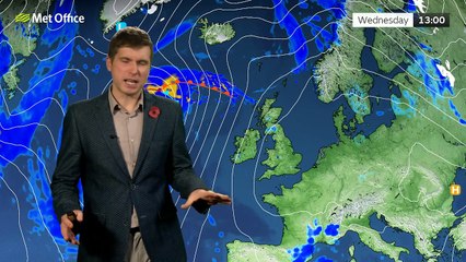 Met Office Wednesday afternoon weather forecast 06/11/2024