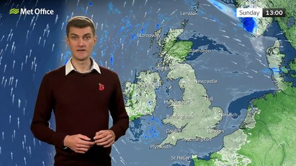 Met Office Sunday Afternoon weather forecast 03/11/2024