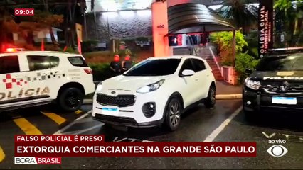 Falso policial civil é preso por extorquir comerciantes em SP
