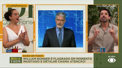 William Bonner é flagrado em momento inusitado e detalhe chama atenção