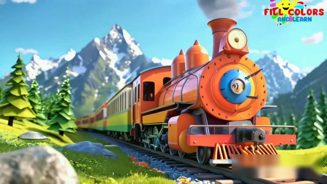 Train song | learn to count 1 to 10 with train | counting train song | train song | train cartoon | nursery rhymes