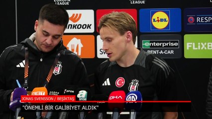 Beşiktaşlı Svensson: Rakibimiz sıkıntılı durumlar çıkardı, kolay olmadı
