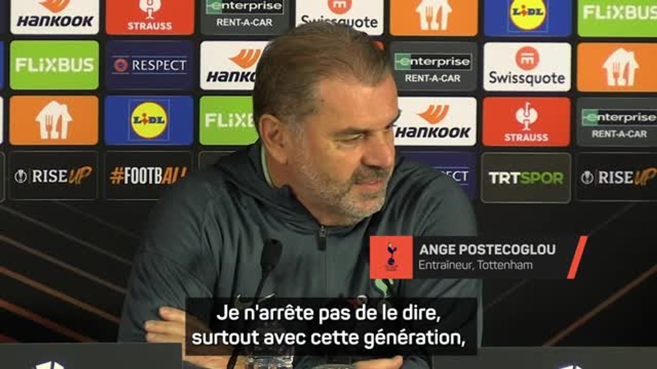 Tottenham - Postecoglou : " Le genre de match auquel on veut participer en Europe"