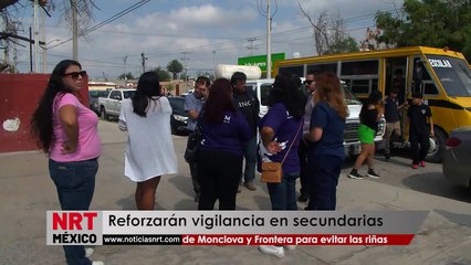 Reforzarán vigilancia en secundarias de Monclova y Frontera para evitar las riñas