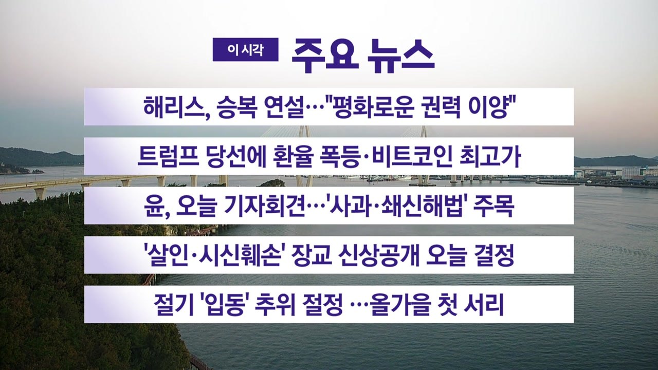 [YTN 실시간뉴스] 해리스, 승복 연설..."평화로운 권력 이양" / YTN