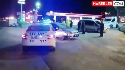 Polis Kontrol Noktasından Kaçan Otomobil Kaza Yaptı