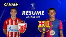 Le résumé de Etoile rouge de Belgrade / Barcelone - Ligue des champions 2024-25 (J4)