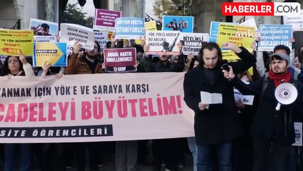 Üniversite Öğrencileri YÖK'ü Protesto Etti