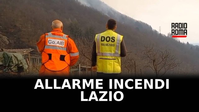 Allarme incendi nel Lazio e nel Sud