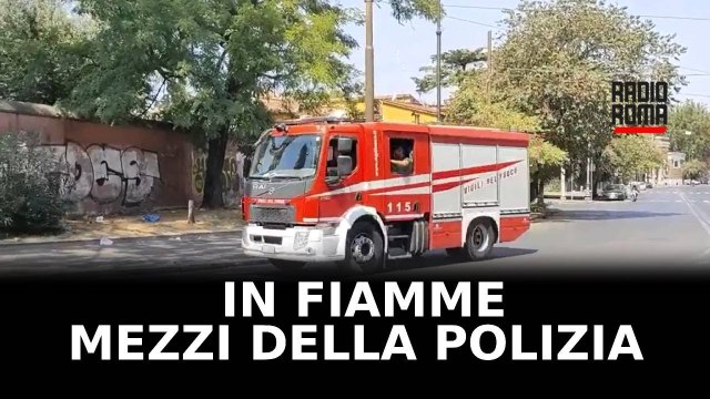 Incendio a Rebibbia, in fiamme mezzi della polizia penitenziaria