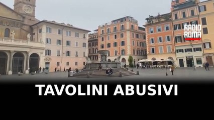 Tavolini abusivi, giro di vite a Roma