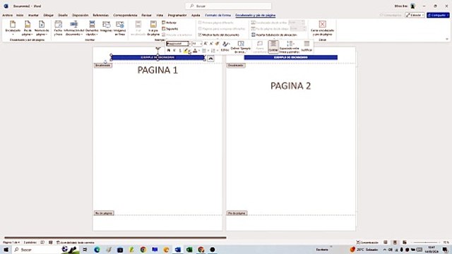 📝🤔 Como HACER ENCABEZADOS y PIE de PÁGINA DIFERENTES en WORD 2024