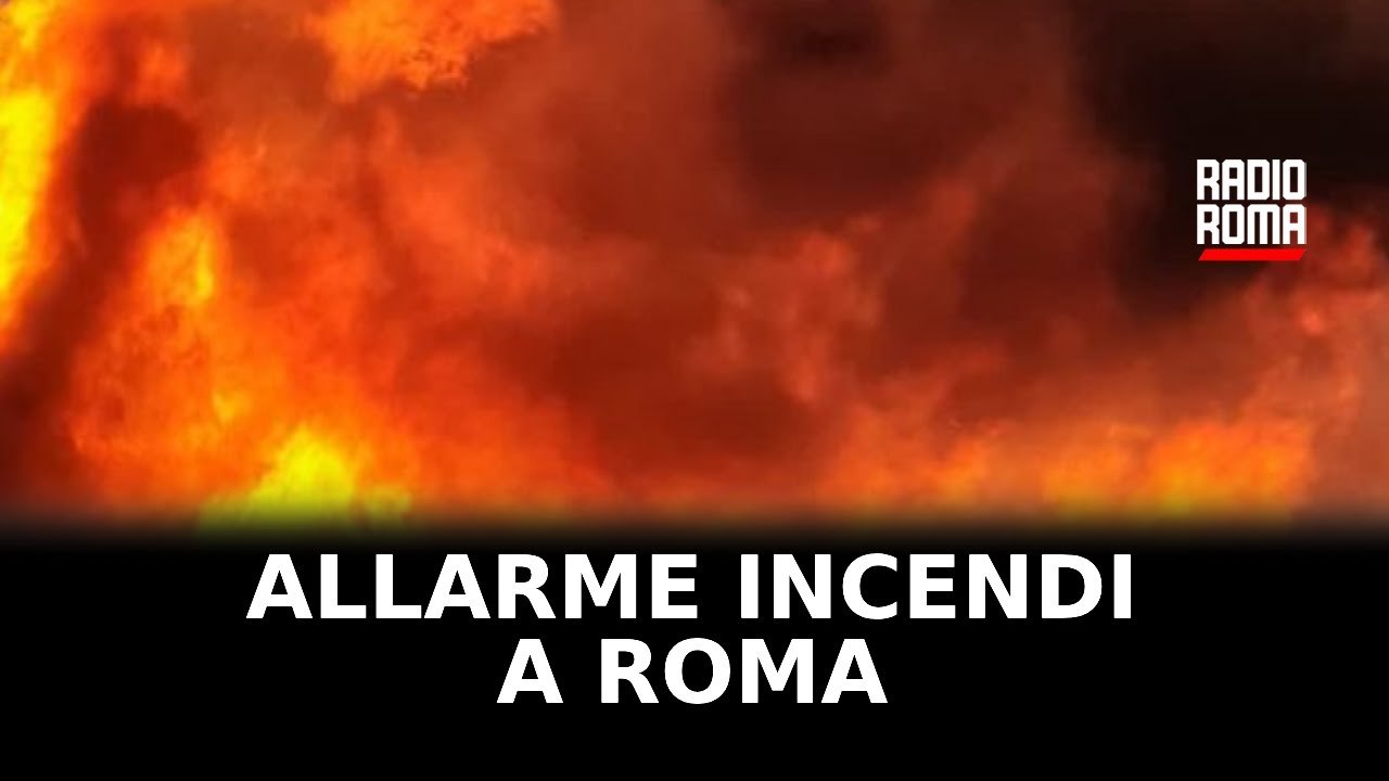 Allarme incendi a Roma, Vigili del fuoco al col...