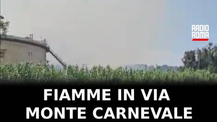 Roma, nuovo incendio in via Monte Monte Carnevale