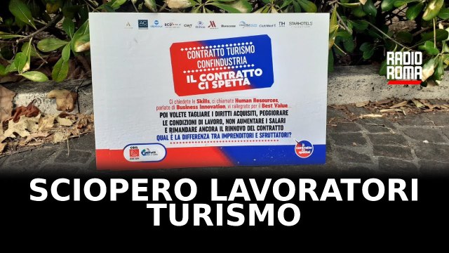 Turismo, i lavoratori del settore in piazza: rispetto per i nostri diritti