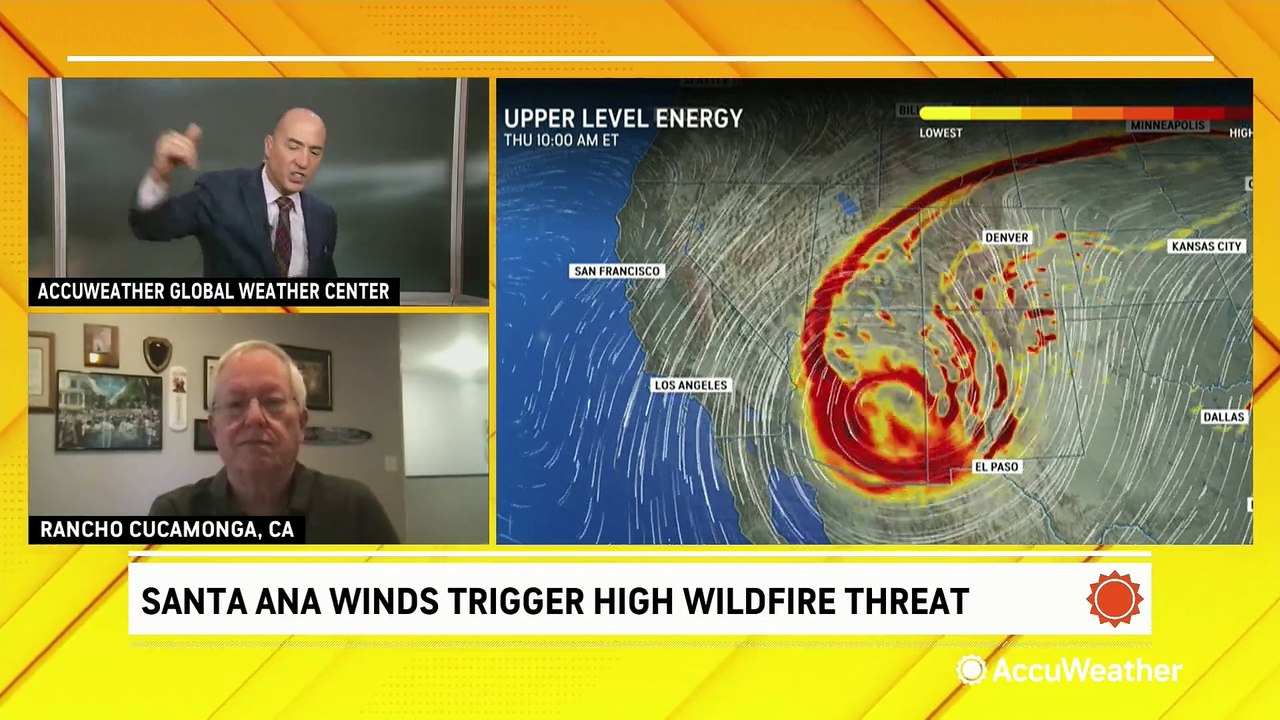 Santa Ana winds trigger high wildfire threat