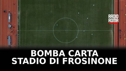 Bomba carta allo stadio di Frosinone, pompiere ferito a timpano